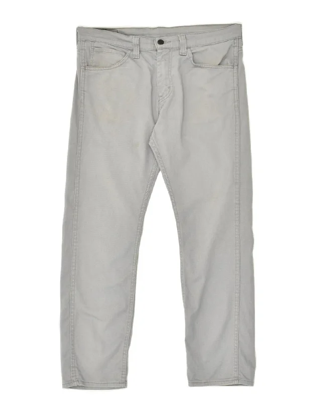 Active Tops LEVI'S Mens 512 Tapered Jeans W33 L27  Grey Cotton