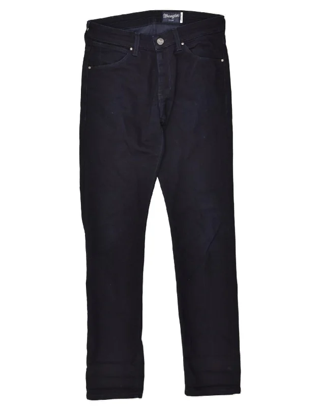 Outdoor Essentials WRANGLER Mens Slim Jeans W30 L32 Navy Blue Cotton