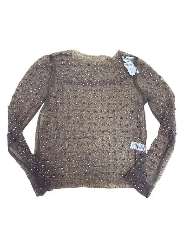 Street Fashion Top Long Sleeve By Davi & Dani In Purple, Size: S