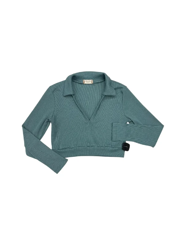 Simple Outfits Top Long Sleeve By Altard State In Teal, Size: M