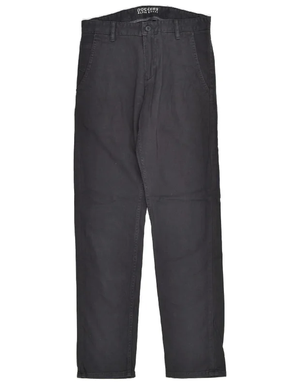 Soft Knitwear DOCKERS Mens Slim Chino Trousers W29 L32 Grey Cotton