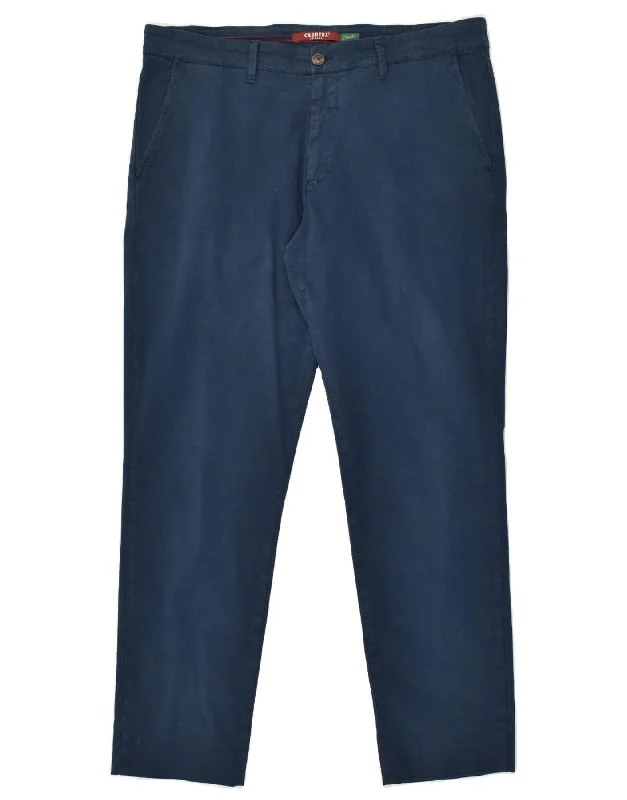 Relaxed Looks CARRERA Mens Slim Chino Trousers W38 L30 Navy Blue