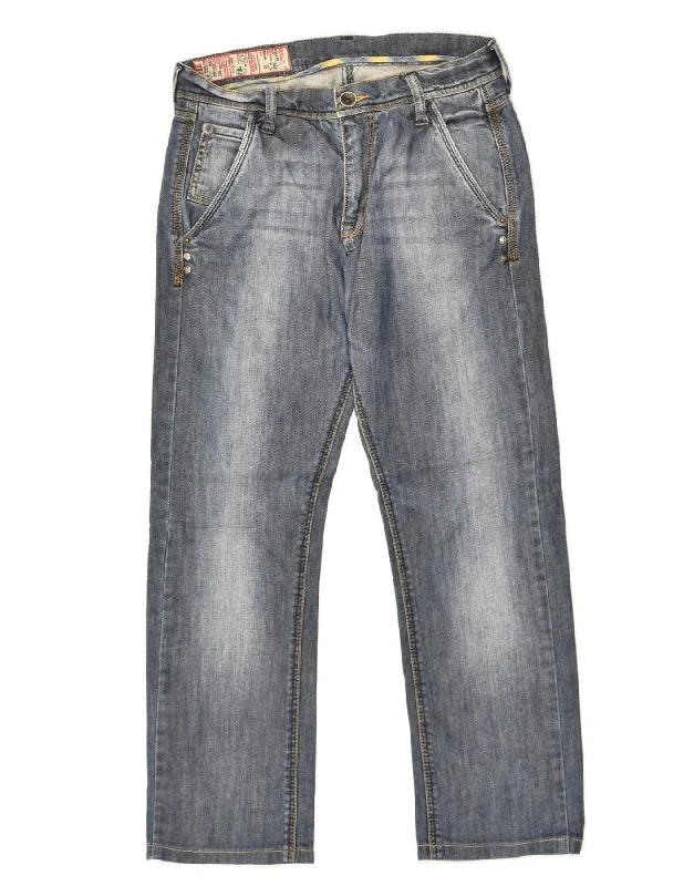 Relaxed Wearables RIFLE Mens Straight Jeans W29 L28  Blue Cotton