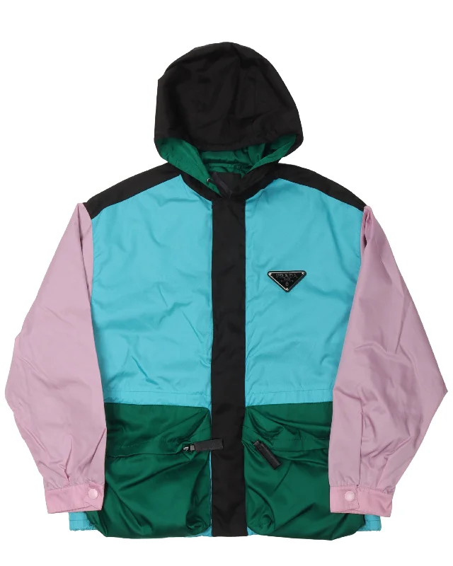 Warm Essentials Multicolor Nylon Anorak Jacket
