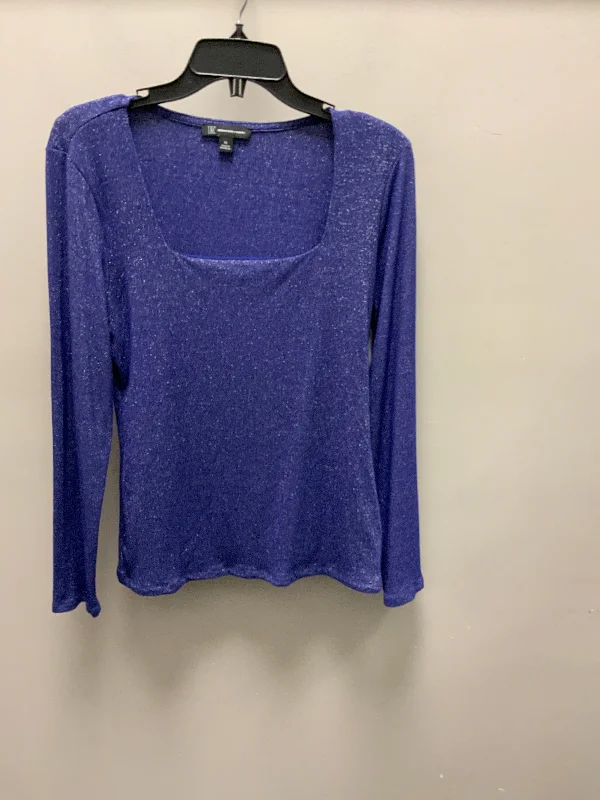 Functional Layers Top Long Sleeve By Inc In Blue, Size: Xl