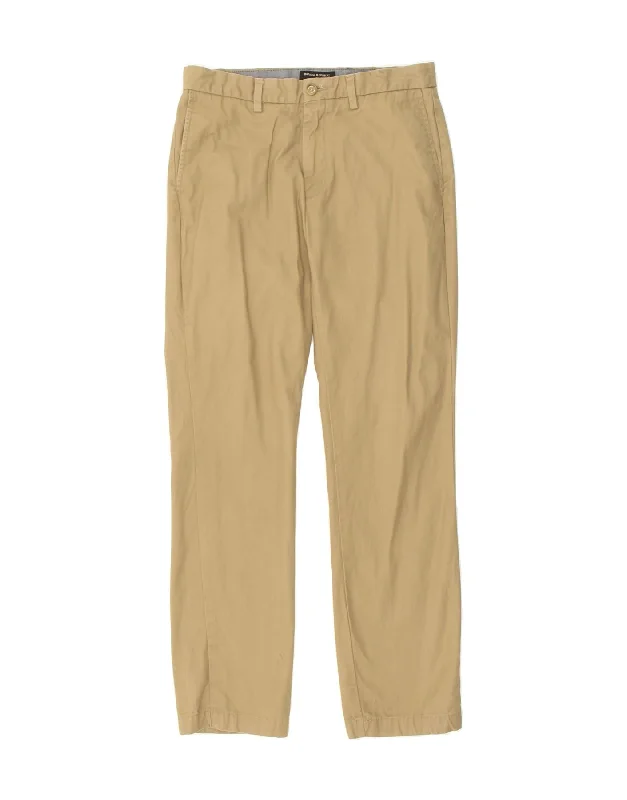 Practical Looks BANANA REPUBLIC Mens Straight Chino Trousers W31 L32  Beige Cotton