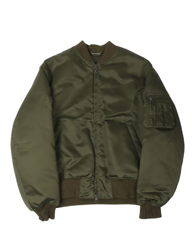 Relaxed Layers MA-1 Bomber Jacket
