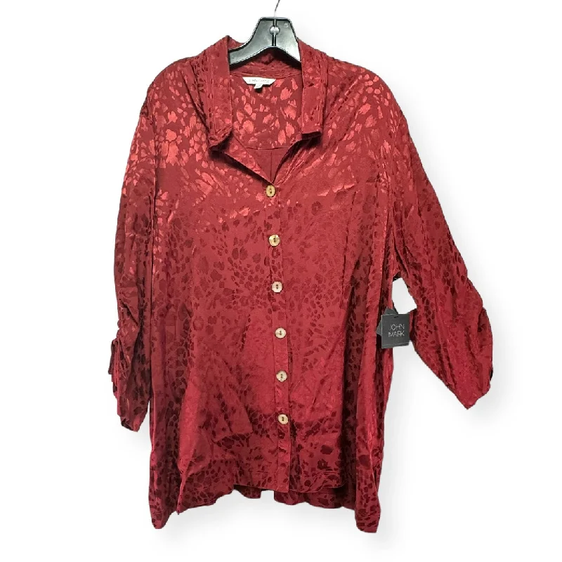 Sporty Styles Top Long Sleeve By John Mark  Size: 2x