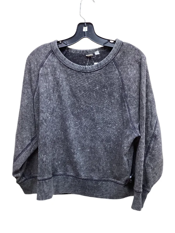 Functional Tops Top Long Sleeve By Gap In Grey, Size: M