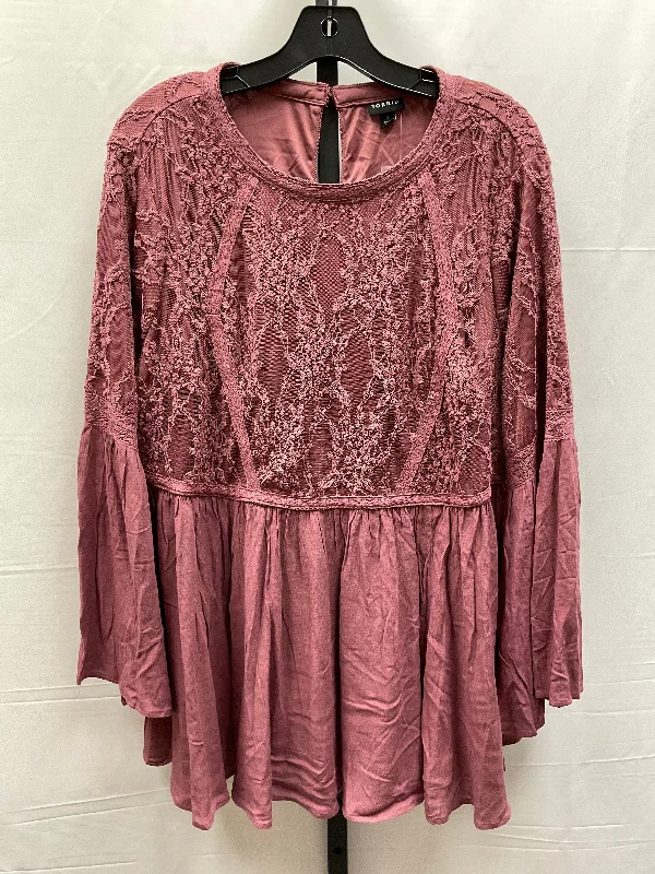 Everyday Comfort Top Long Sleeve By Torrid In Purple, Size: 2x
