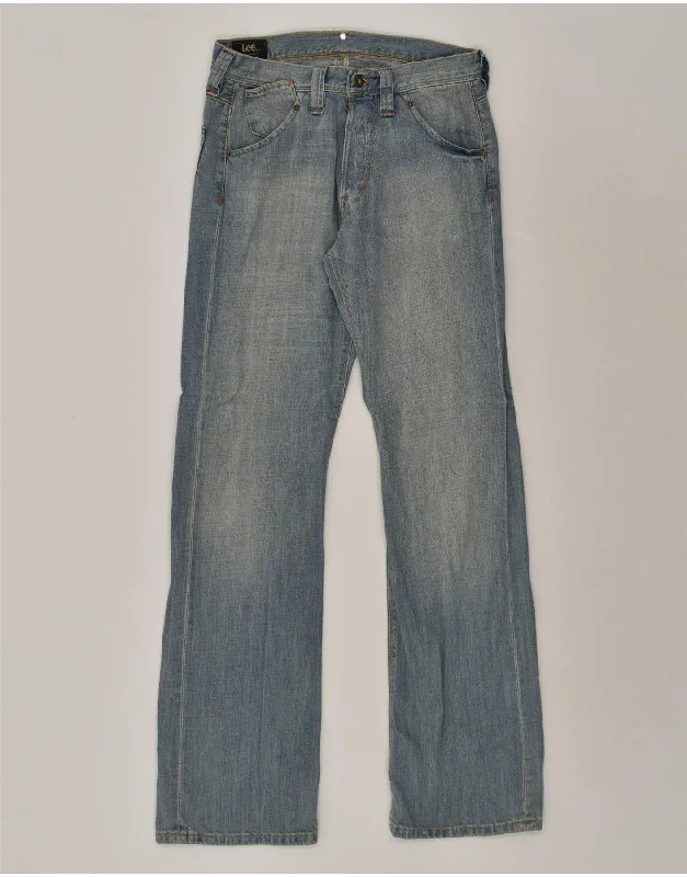 Soft Layers LEE Mens Straight Jeans W29 L34 Blue Cotton