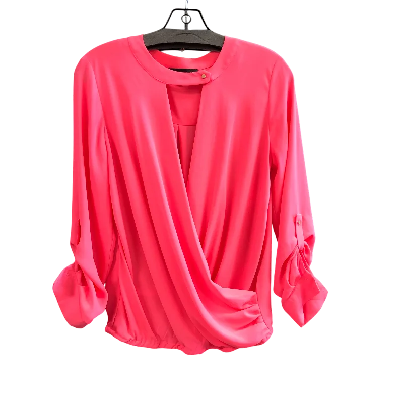 Comfortable Knitwear Top 3/4 Sleeve By Cmc In Pink, Size: S