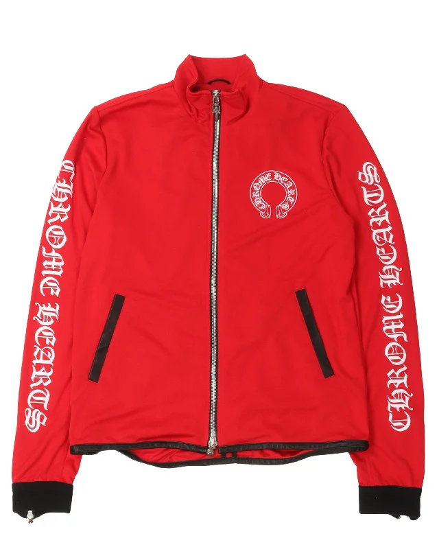 Everyday Apparel Horseshoe Logo Zip Up Track Jacket