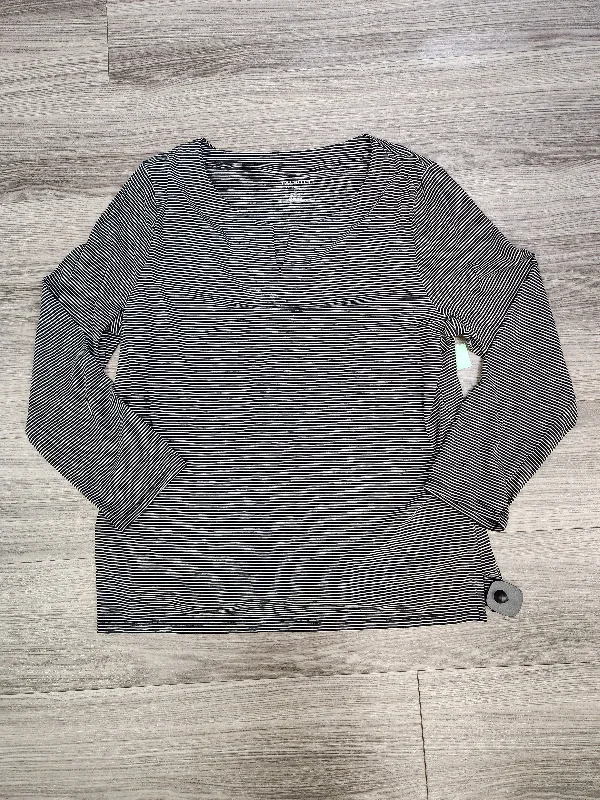 Outdoor Clothing Striped Pattern Top Long Sleeve Talbots, Size 1x
