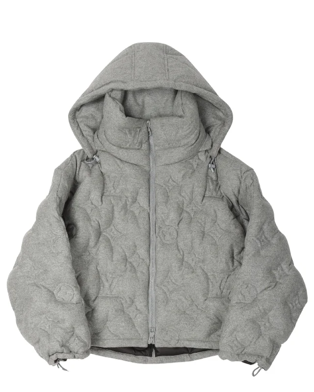 Stylish Tops Monogram Boyhood Puffer Jacket