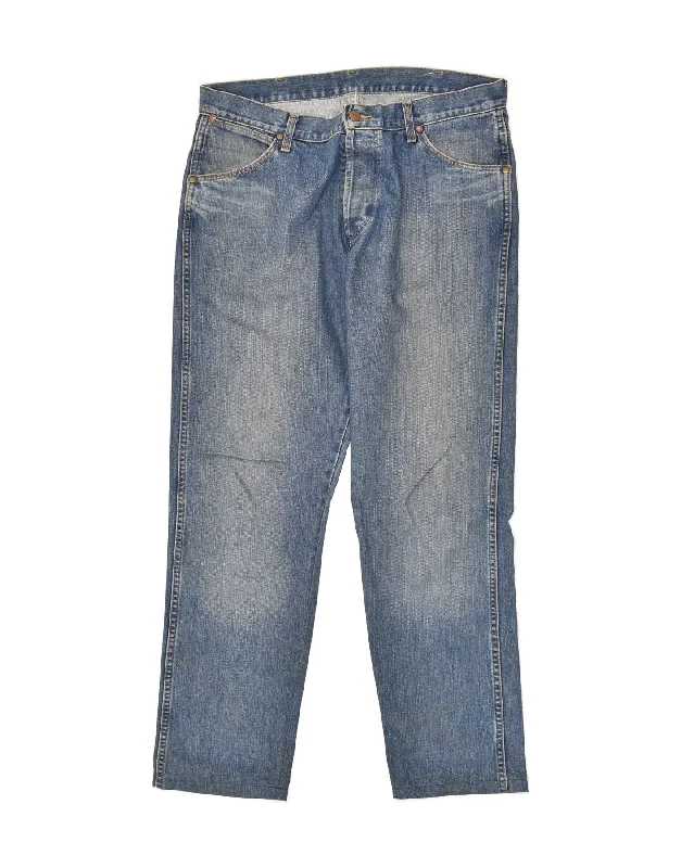 Functional Layers WRANGLER Mens Straight Jeans W36 L32 Blue Cotton