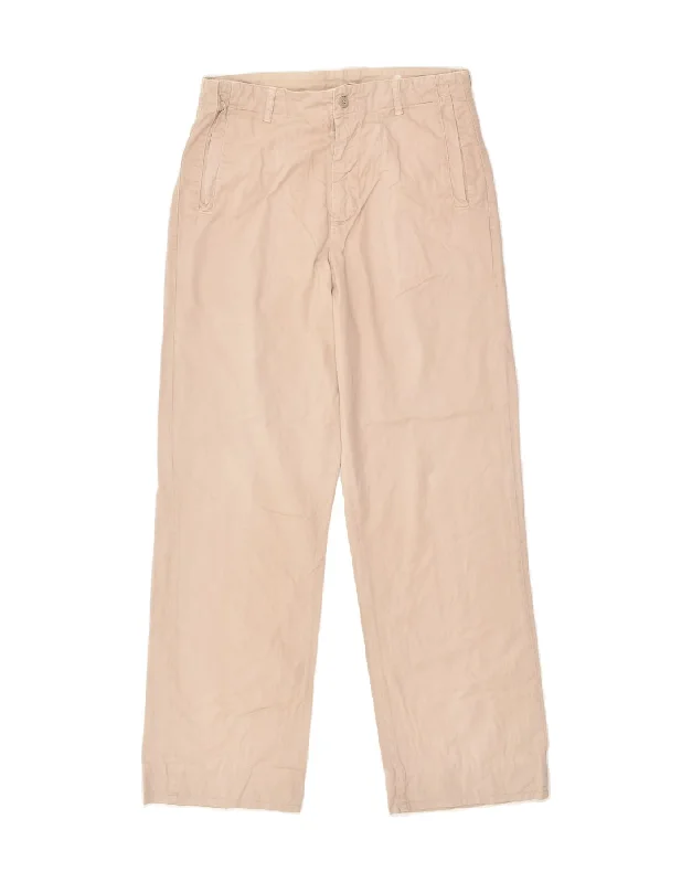 Stylish Looks REPLAY AND SONS Mens Straight Casual Trousers W34 L32 Beige Cotton
