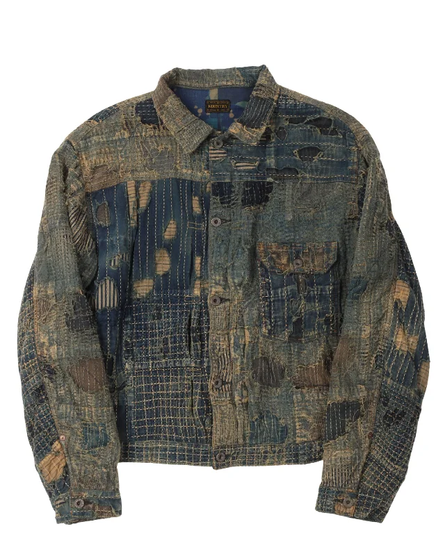 Laid-Back Wear Boro Spring 1St Denim Jacket