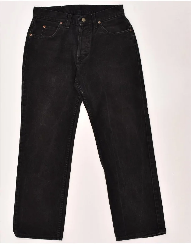 Comfy Sweaters LEE Mens Straight Jeans W32 L28 Black Cotton