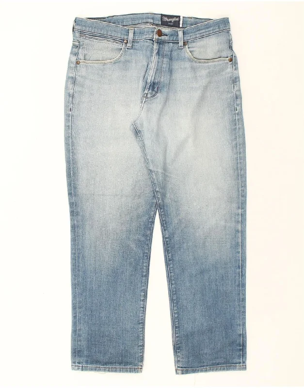Classic Jackets WRANGLER Mens Tapered Jeans W34 L29 Blue