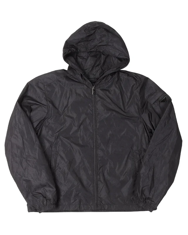 Functional Tops Zip-Up Nylon Jacket