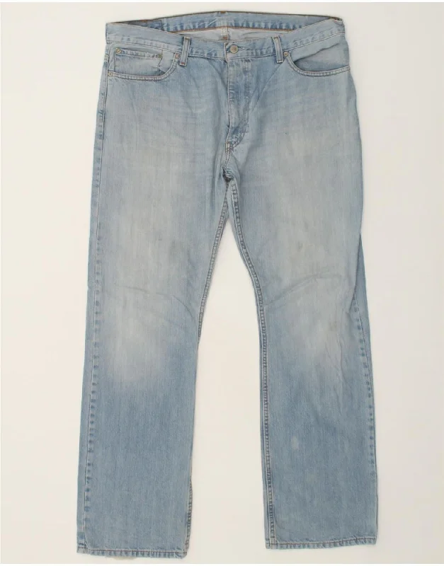 Active Tops LEVI'S Mens Straight Jeans W38 L34 Blue Cotton