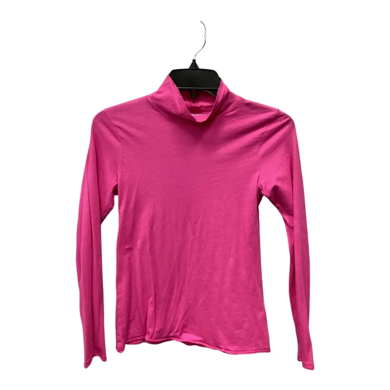 Urban Look Top Long Sleeve By Anthropologie In Pink, Size: S