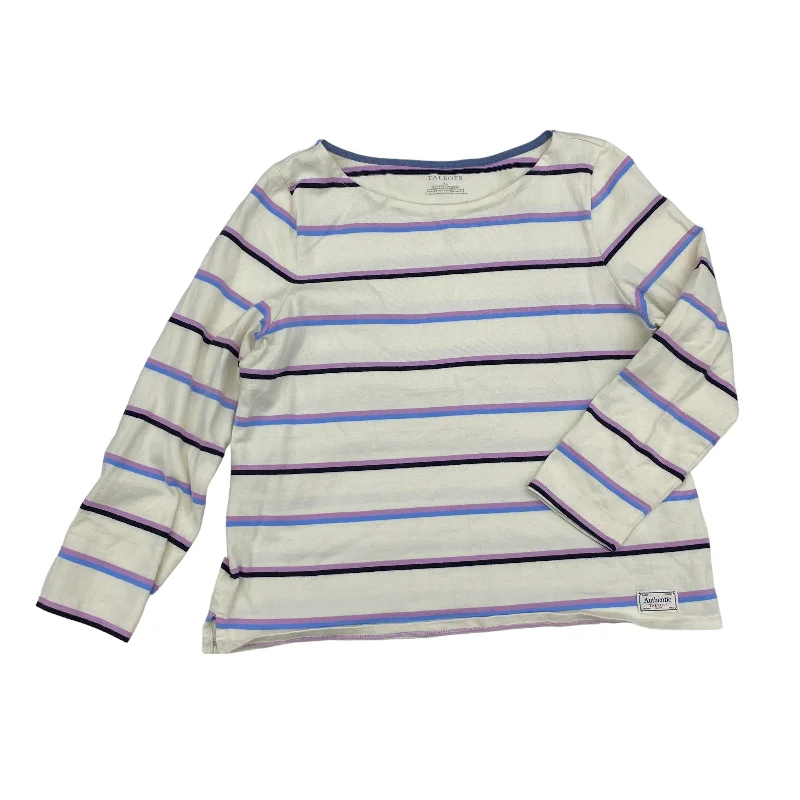 Comfy Outerwear STRIPED PATTERN TOP LS by TALBOTS Size:XL