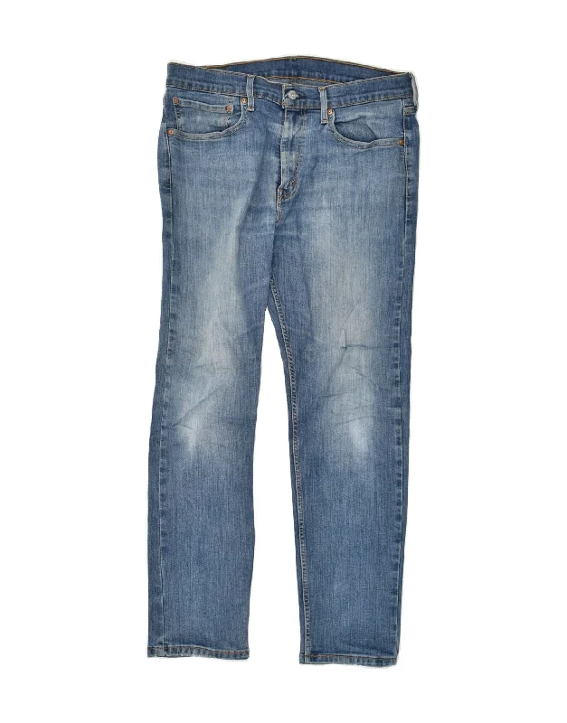 Everyday Jackets LEVI'S Mens 550 Slim Jeans W34 L32  Blue Cotton