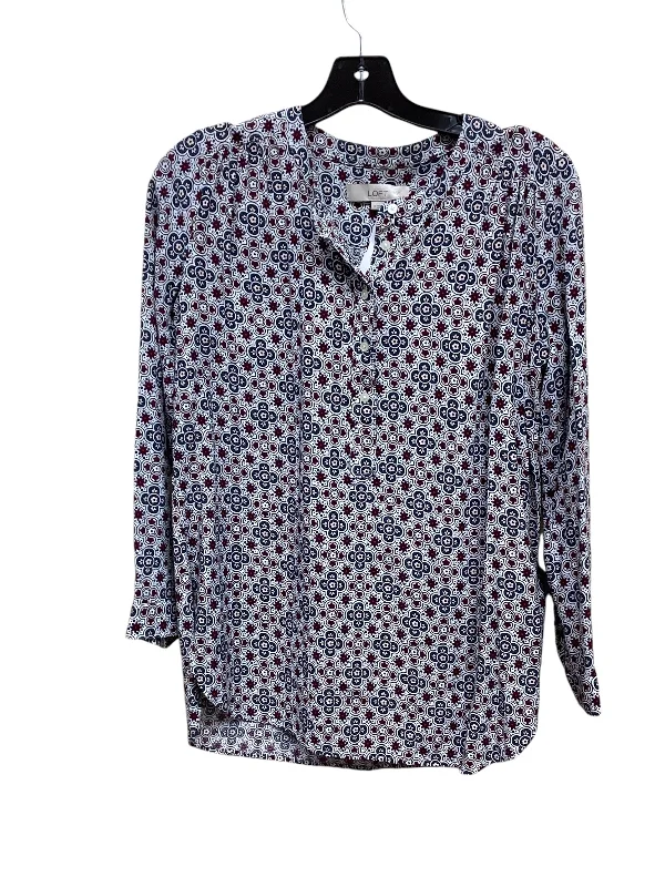 Versatile Outfits Top Long Sleeve By Loft In Multi-colored, Size: Sp