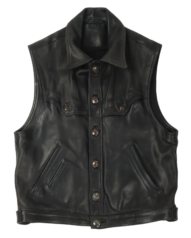 Soft Knitwear Le Fleur Western Leather Vest