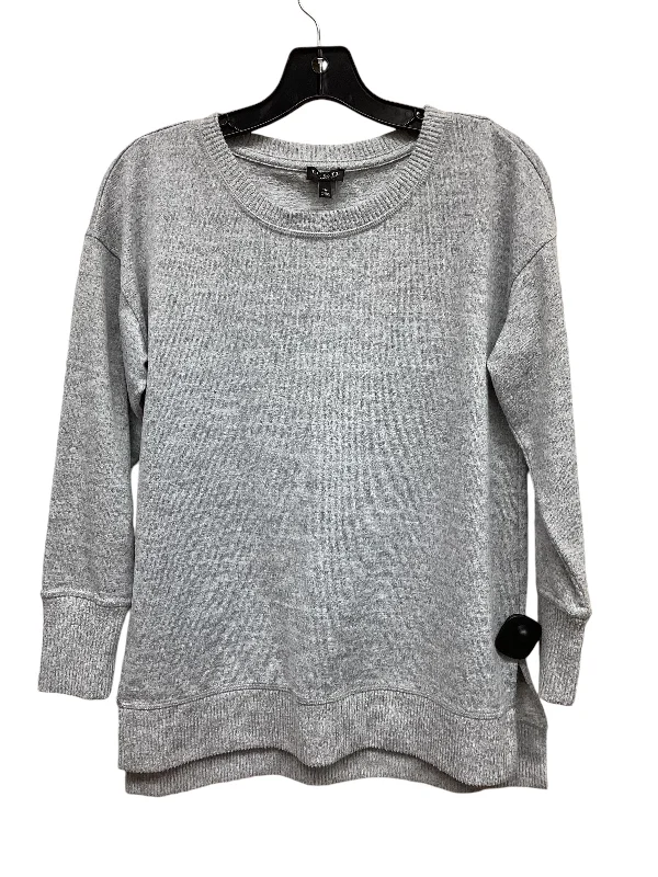 All-Purpose Wear Top Long Sleeve By Talbots In Grey, Size: Sp