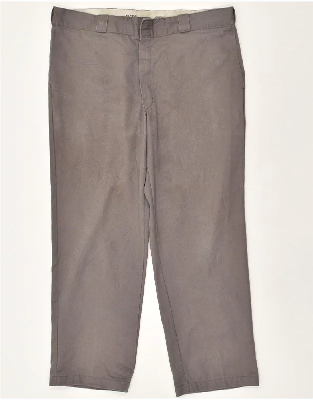 Casual Essentials DICKIES Mens 874 Original Fit Chino Trousers W40 L30  Grey Polyester