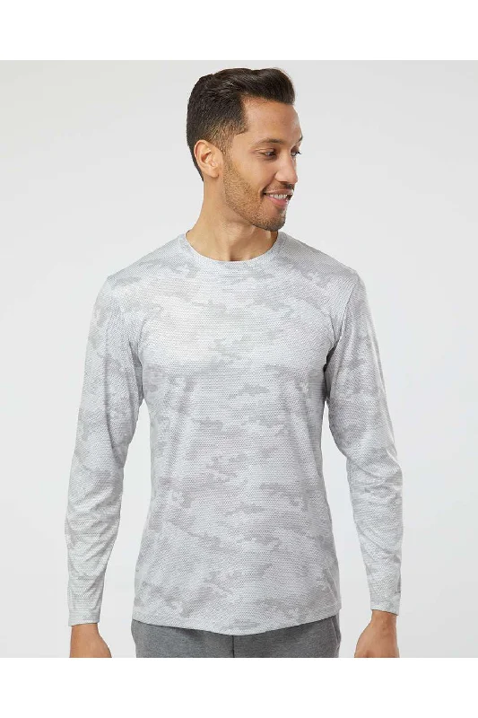 Sporty Trends Paragon Mens Pompano Performance Moisture Wicking Camo Long Sleeve Crewneck T-Shirt - Aluminum Grey - Closeout Sporty Trends Paragon Mens Pompano Performance Moisture Wicking Camo Long Sleeve Crewneck T-Shirt - Aluminum Grey - Closeout