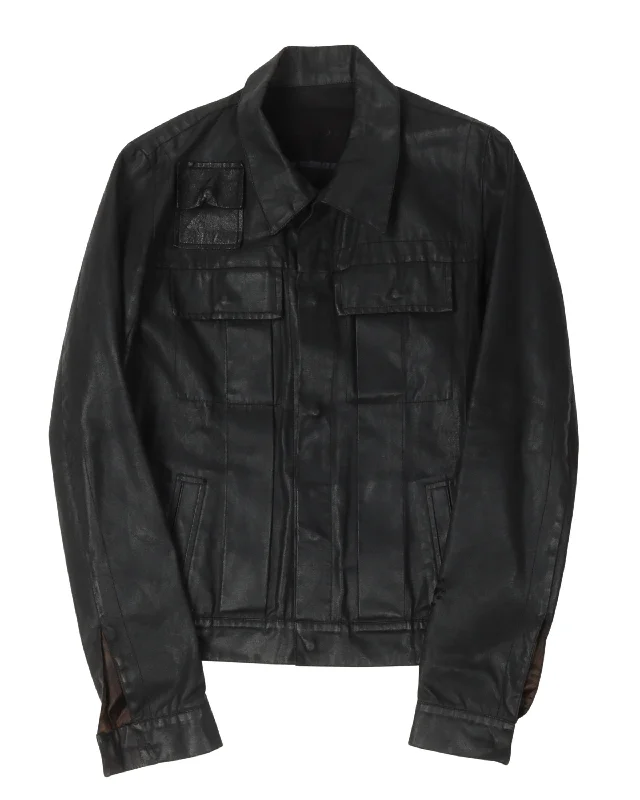 Warm Wear Contrast Pocket Trucker Jacket