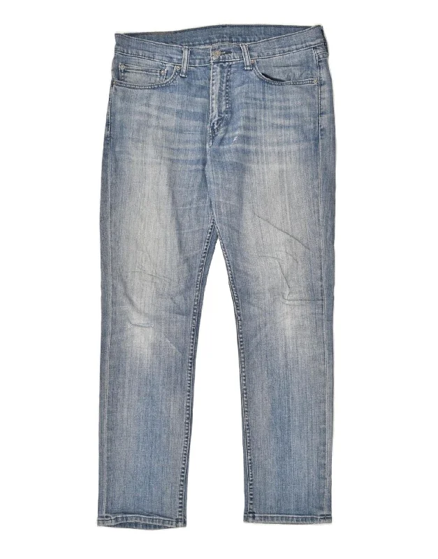 Urban Style LEVI'S Mens 511 Slim Jeans W34 L32  Blue Cotton