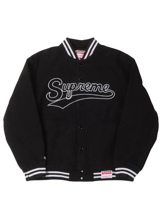 Urban Outfits Mitchell & Ness Doughboy Twill Varsity Jacket