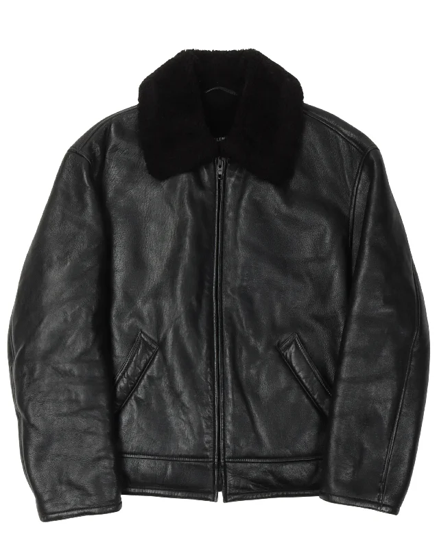 Warm Wear Shearling Lamb Leather Jacket