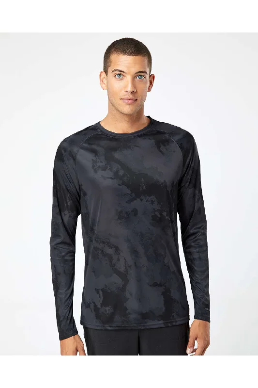 Cozy Looks Paragon Mens Cabo Camo Performance Moisture Wicking Long Sleeve Crewneck T-Shirt - Graphite Grey - Closeout Cozy Looks Paragon Mens Cabo Camo Performance Moisture Wicking Long Sleeve Crewneck T-Shirt - Graphite Grey - Closeout
