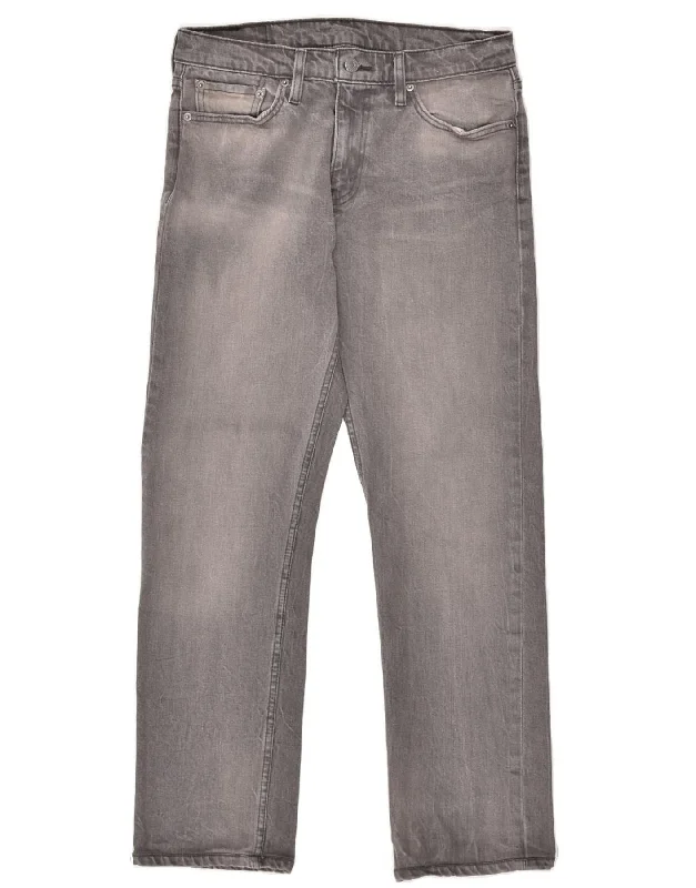 Sporty Styles LEVI'S Mens 504 Straight Jeans W31 L32 Grey Cotton