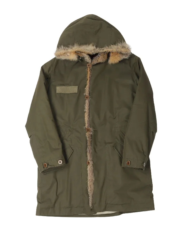 Effortless Comfort Kanye West Fox Fur Parka