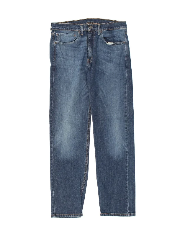 Comfortable Wearables LEVI'S Mens 505 Slim Jeans W34 L32 Blue Cotton