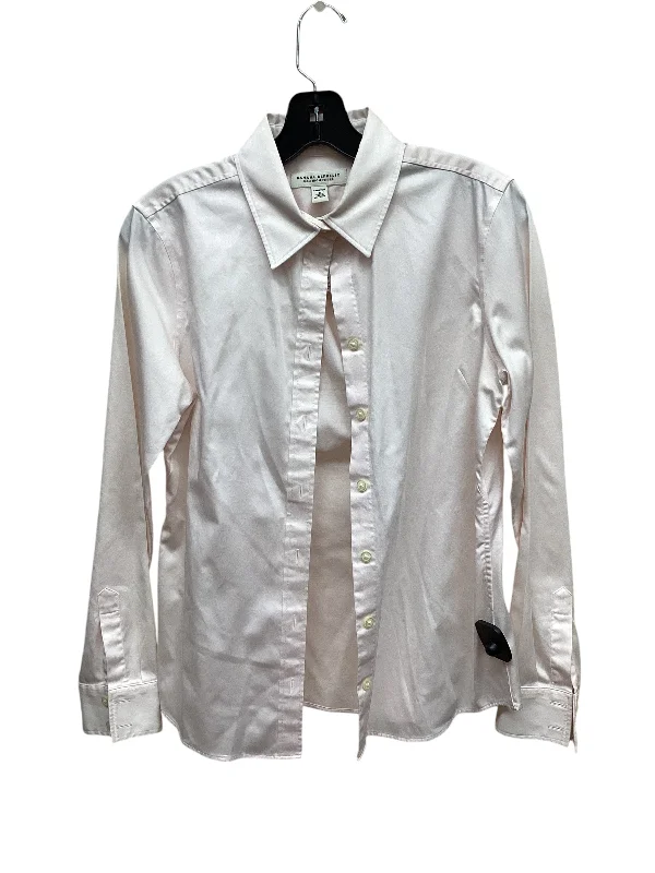 Casual Sneakers Top Long Sleeve By Banana Republic In Pink, Size: M