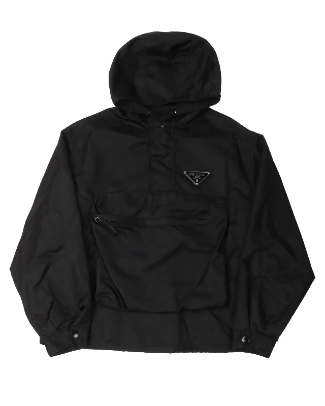 Practical Looks Re-Nylon Hooded Anorak Jacket