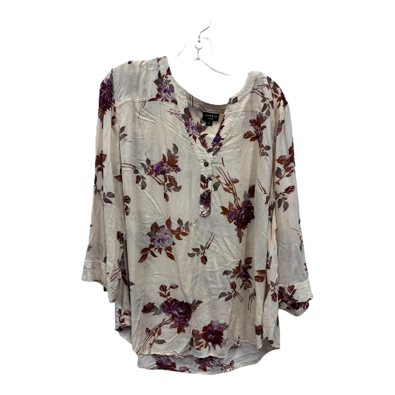 Classic Wear Top 3/4 Sleeve By Torrid In Grey, Size: 3x