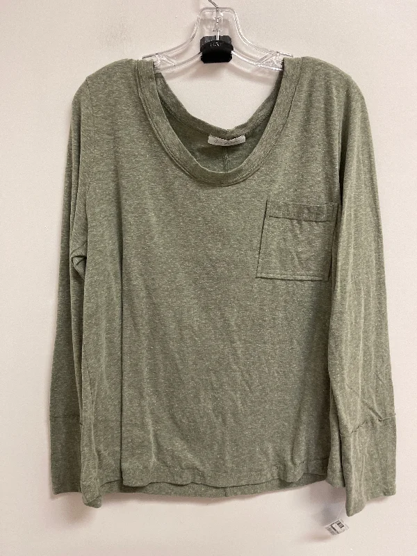 Warm Essentials Top Long Sleeve By Ces Femme In Green, Size: M