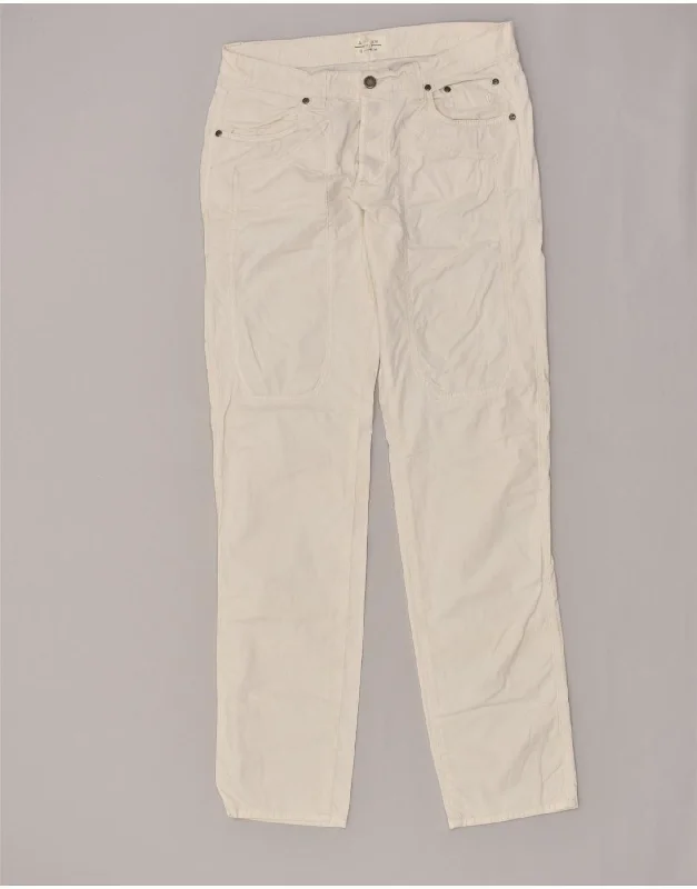 Comfy Outerwear JECKERSON Mens Tapered Casual Trousers W36 L34  White