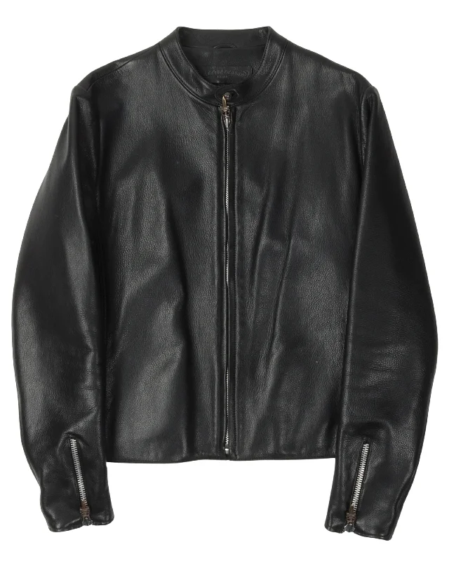 Versatile Outfits Cafe Racer Leather Jacket