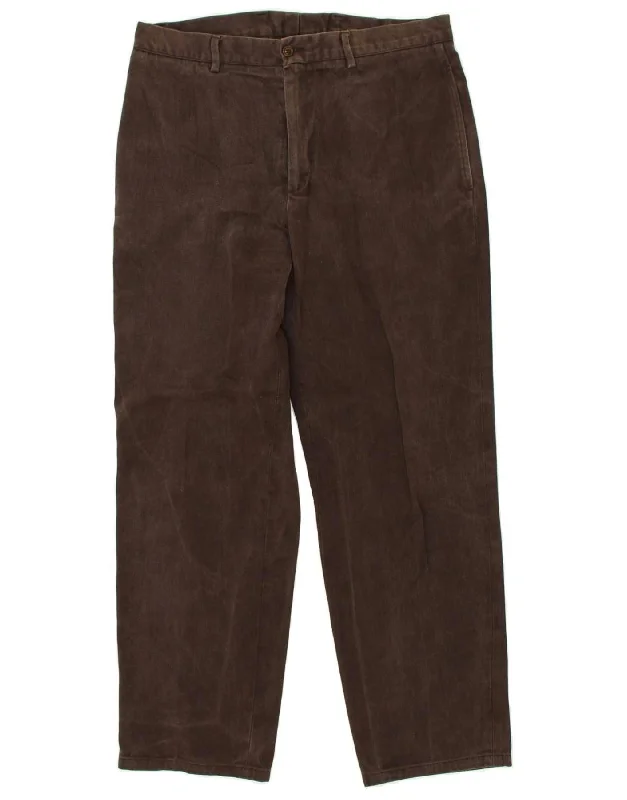 Casual Knitwear FILA Mens Straight Chino Trousers IT 52 XL W34 L29  Brown