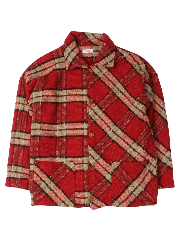 Everyday Apparel Checked Tweed Jacket